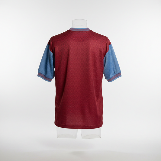 1997-1998 Aston Villa HOME Kit Soccer Jersey Football Shirt Reebok Medium Authentic