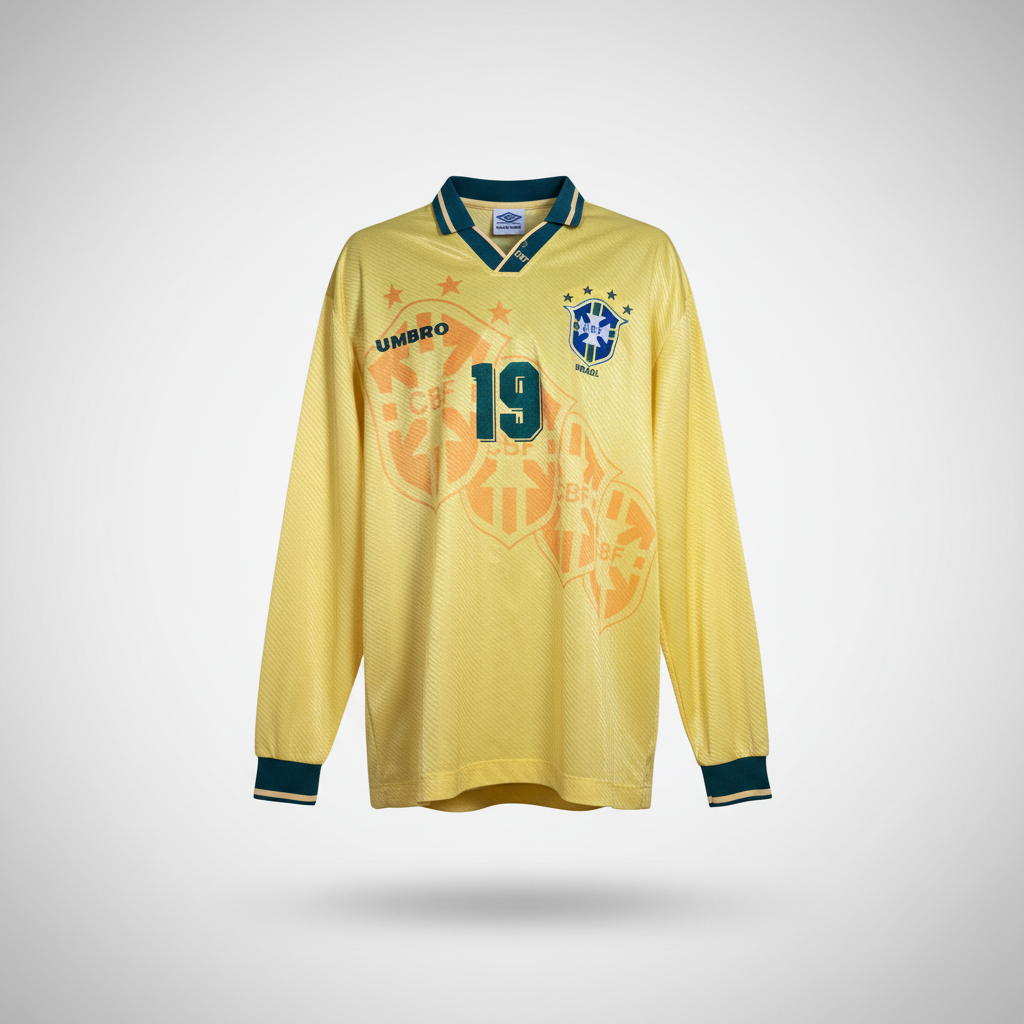 1994-1996 Brazil (CBF) HOME Kit Soccer Umbro XL Authentic