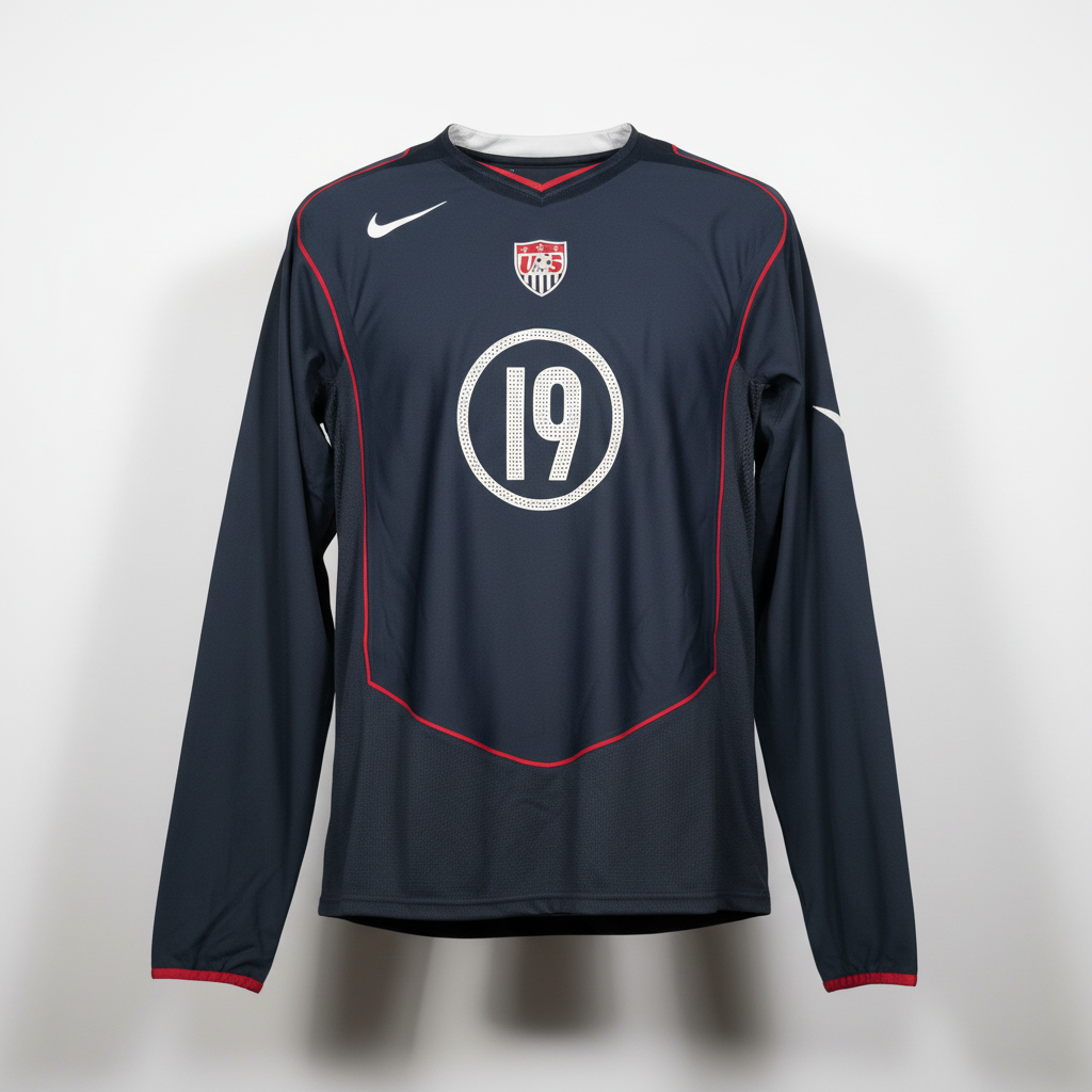 2004-2006 United States (USA) AWAY Kit Soccer Jersey Shirt Nike Large Authentic