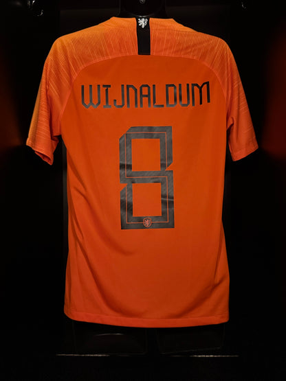 2018-2019 Netherlands Wijnaldum HOME Kit Soccer Jersey Shirt Nike Medium Authentic