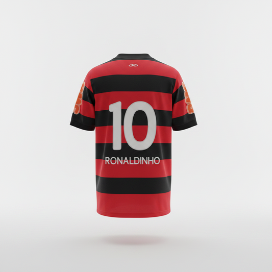 2011-2012 Flamengo Ronaldinho HOME Kit Soccer Jersey Football Kit Olympikus Large Authentic