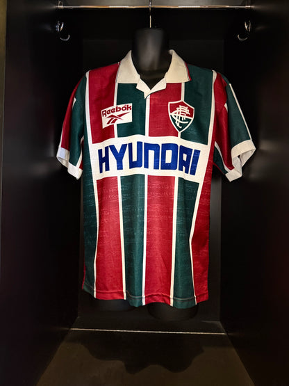 1995-1996 Fluminense HOME Kit Soccer Jersey Football Shirt Reebok Large Authentic