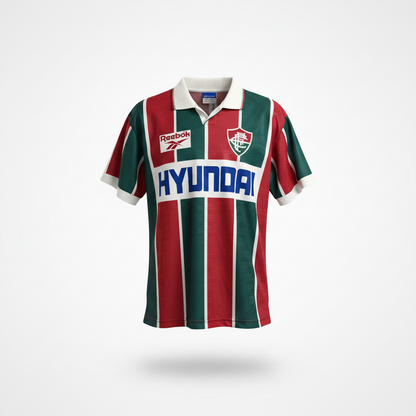 1995-1996 Fluminense HOME Kit Soccer Jersey Football Shirt Reebok Large Authentic