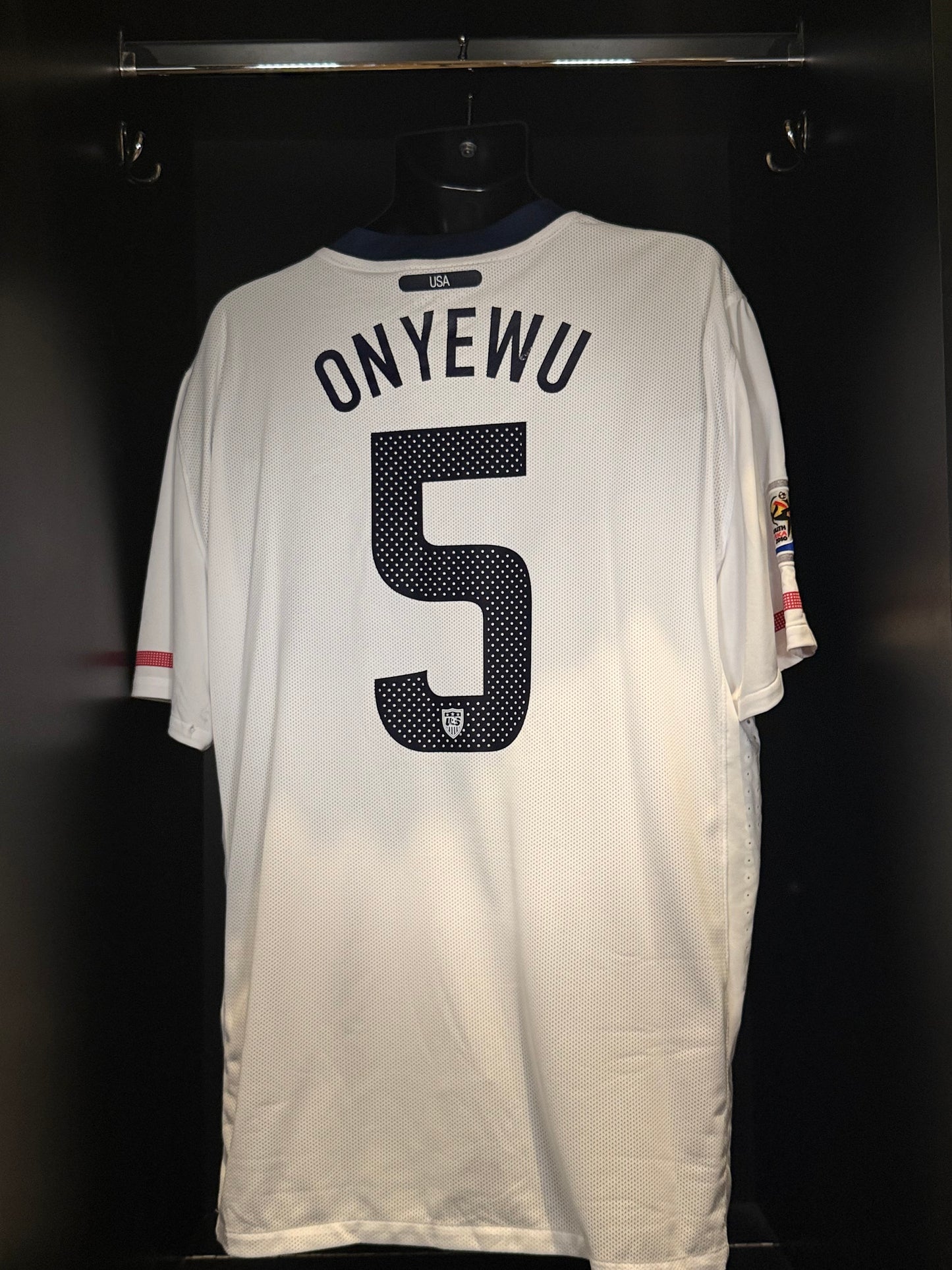 2010-2011 United States (USA) Onyewu HOME Kit Soccer Jersey Football Shirt Nike XXL Authentic