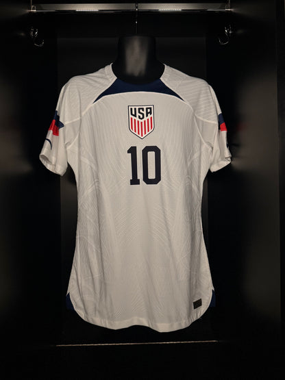 2022-2023 United States (USA) Pulisic HOME Kit Soccer Jersey Shirt Nike Large Authentic