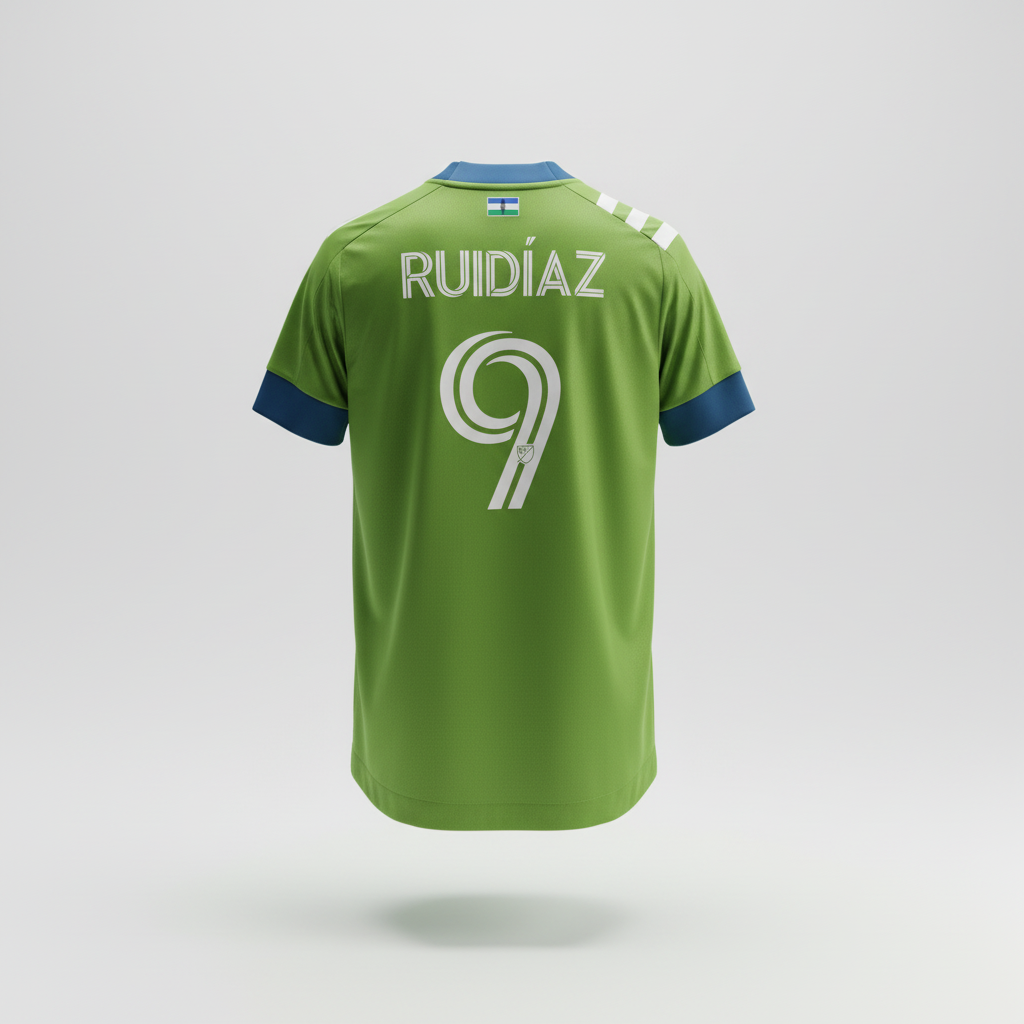 2020-2021 Seattle Sounders Ruidiaz HOME Kit Soccer Jersey Shirt adidas Medium Authentic