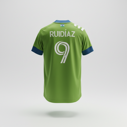 2020-2021 Seattle Sounders Ruidiaz HOME Kit Soccer Jersey Shirt adidas Medium Authentic