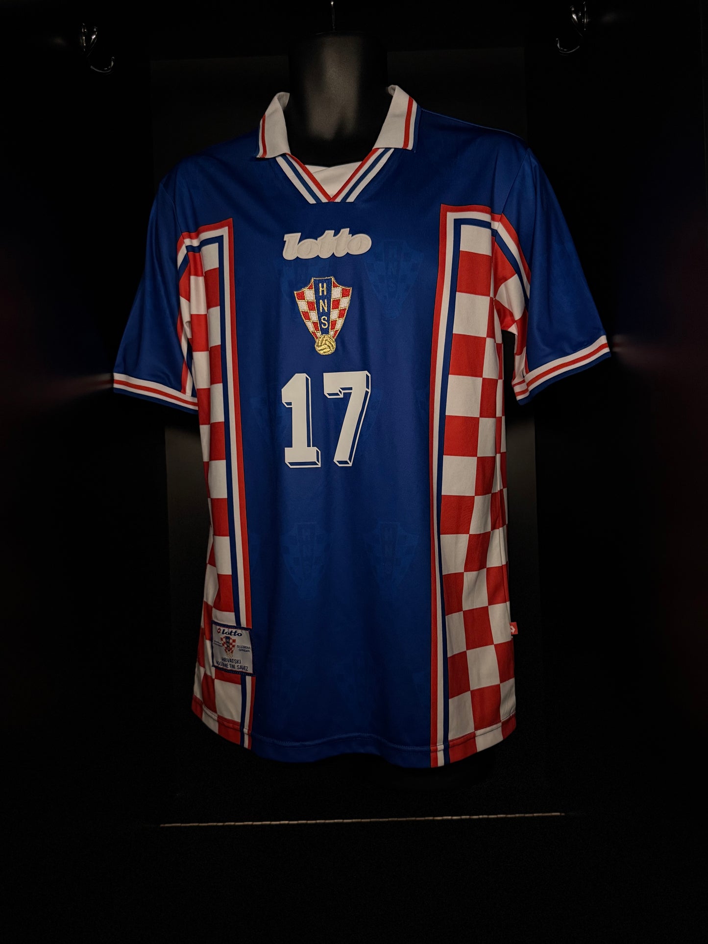 1998-1999 Croatia Jarni AWAY Kit Soccer Jersey Shirt Lotto Large Retro