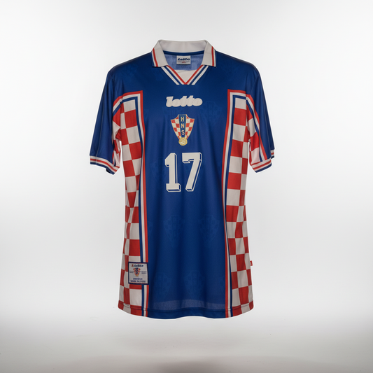 1998-1999 Croatia Jarni AWAY Kit Soccer Jersey Shirt Lotto Large Retro