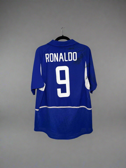 2002-2003 Brazil (CBF) Ronaldo AWAY Kit Soccer Jersey Shirt Nike 2002-2003 Brazil (CBF) Ronaldo AWAY Kit Soccer Jersey Shirt Nike