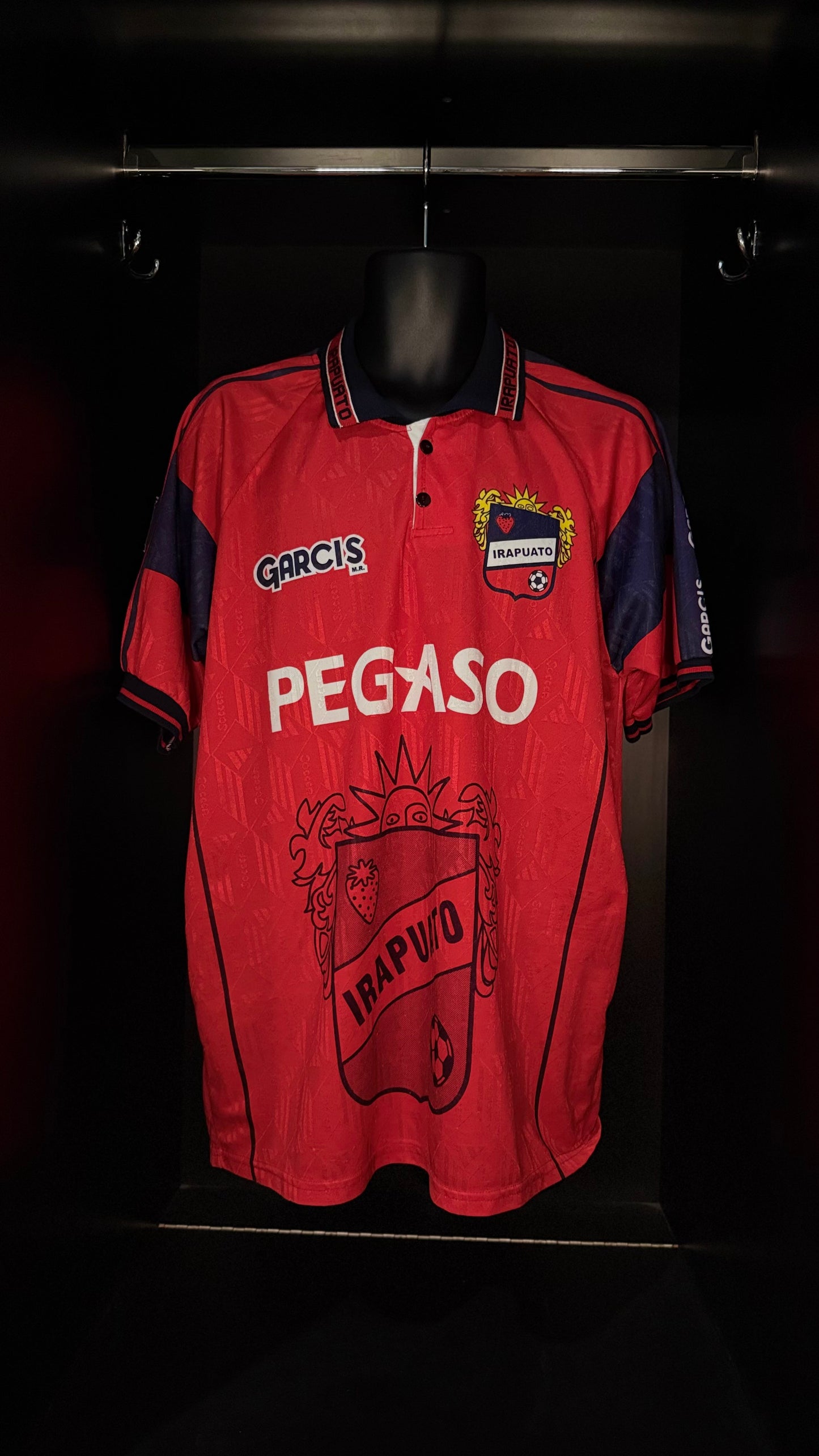 1999-2000 CD Irapuato HOME Kit Soccer Jersey Football Shirt Garcis Large Authentic