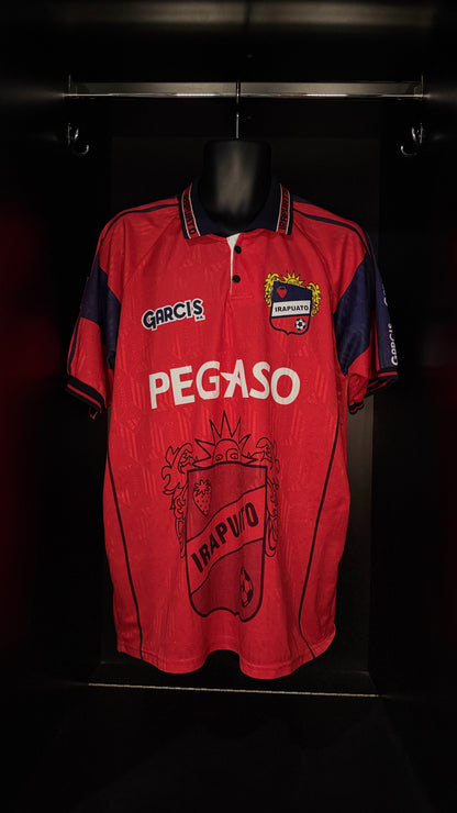 1999-2000 CD Irapuato HOME Kit Soccer Jersey Football Shirt Garcis Large Authentic