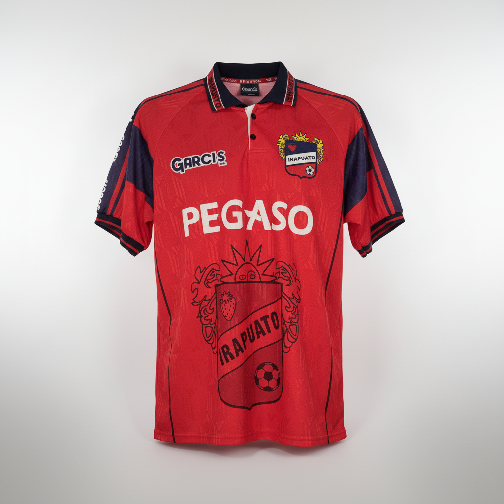1999-2000 CD Irapuato HOME Kit Soccer Jersey Football Shirt Garcis Large Authentic