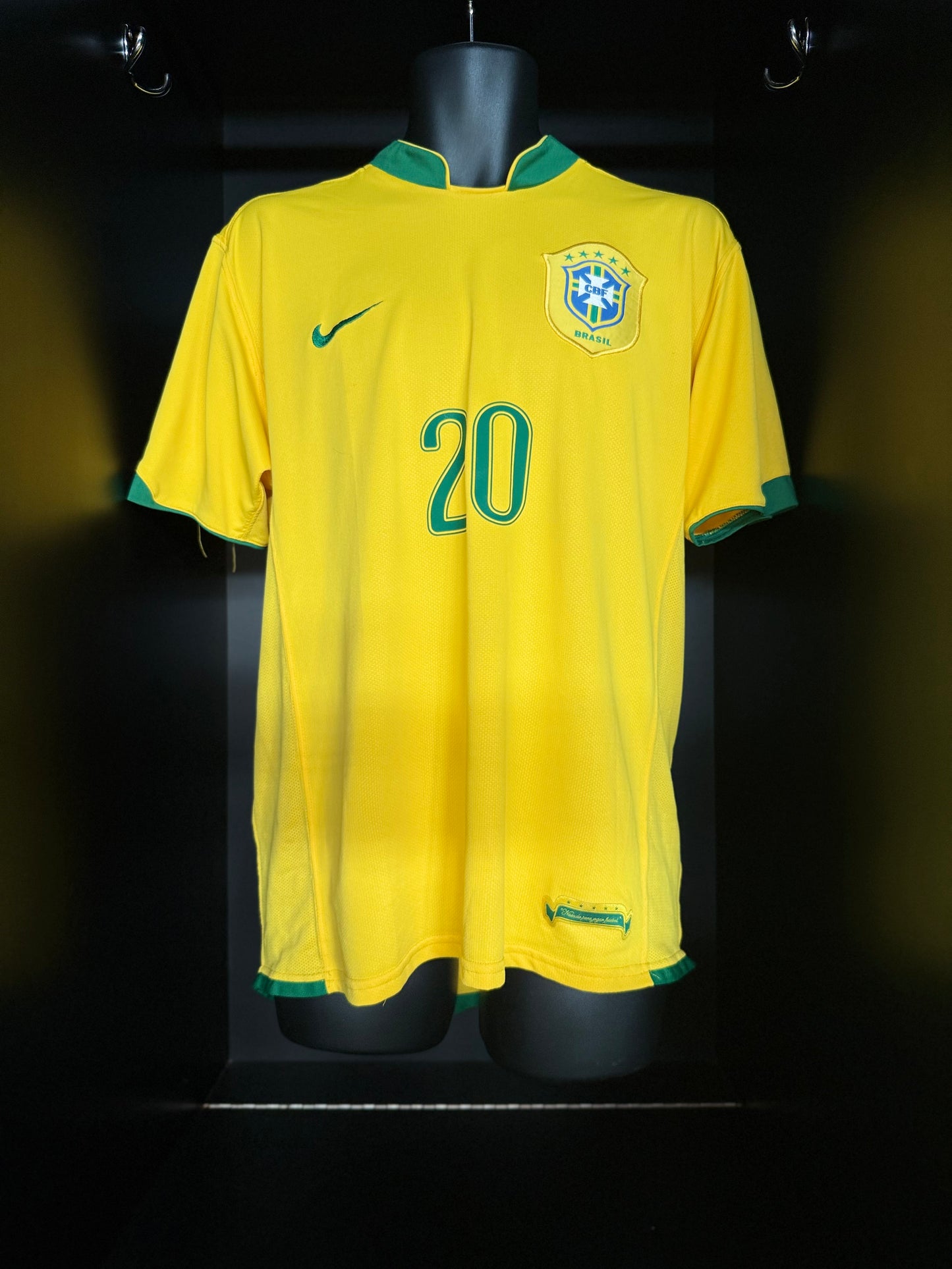 2006-2008 Brazil (CBF) Anderson HOME Kit - Soccer Jersey Football Shirt Nike Large Authentic