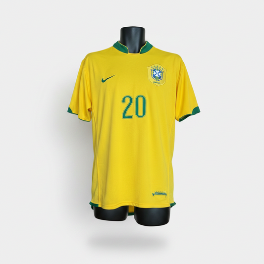 2006-2008 Brazil (CBF) Anderson HOME Kit - Soccer Jersey Football Shirt Nike Large Authentic