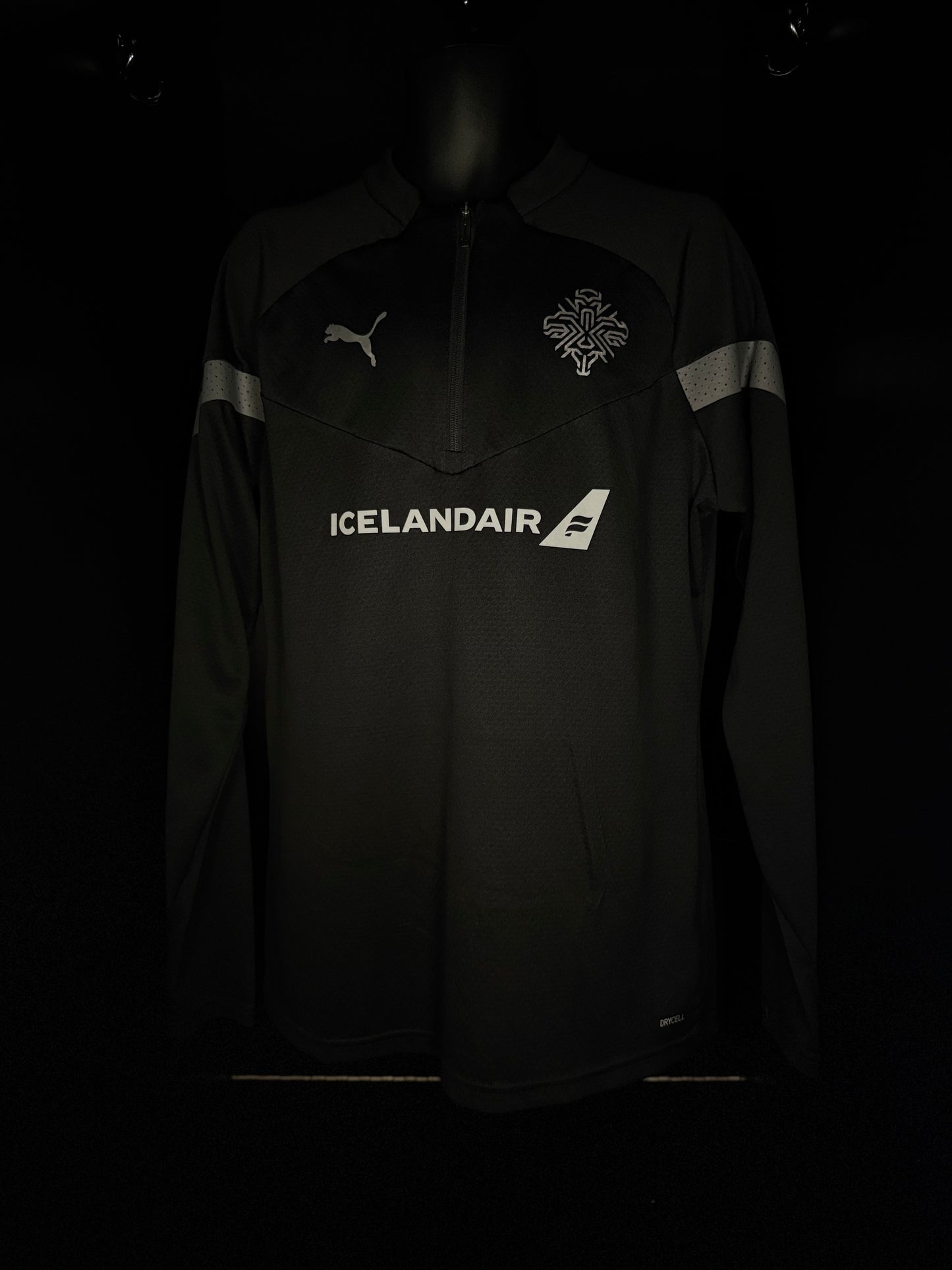 2024-2025 Iceland Staff 1/4 Top - JACKET Soccer Jersey Shirt - adidas Large Authentic