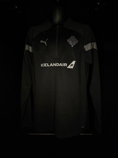 2024-2025 Iceland Staff 1/4 Top - JACKET Soccer Jersey Shirt - adidas Large Authentic