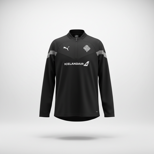 2024-2025 Iceland Staff 1/4 Top - JACKET Soccer Jersey Shirt - adidas Large Authentic