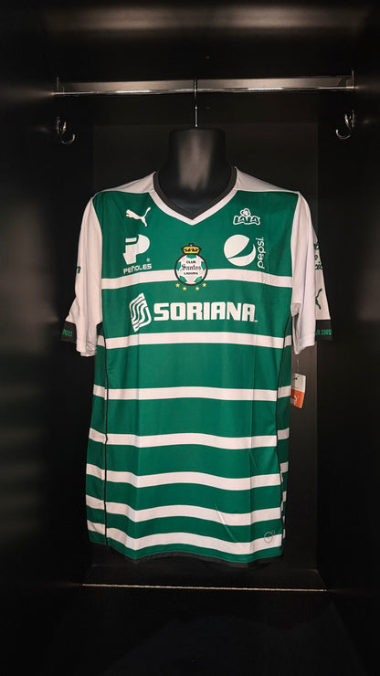 2014-2015 Santos Laguna HOME Kit Soccer Jersey Football Shirt Puma Large Authentic