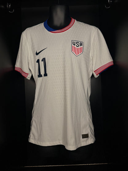 2024-2025 United States (USA) HOME Kit Soccer Jersey Shirt Nike Medium Authentic
