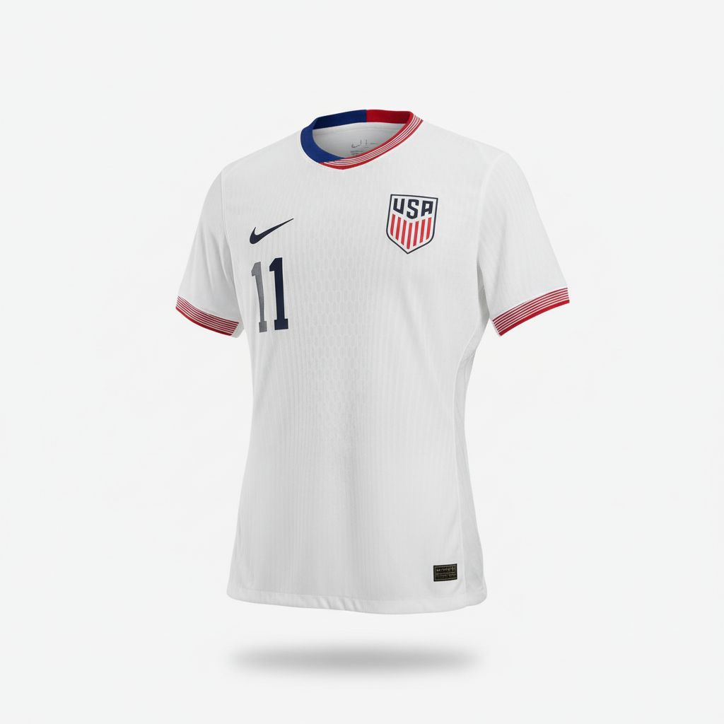 2024-2025 United States (USA) HOME Kit Soccer Jersey Shirt Nike Medium Authentic