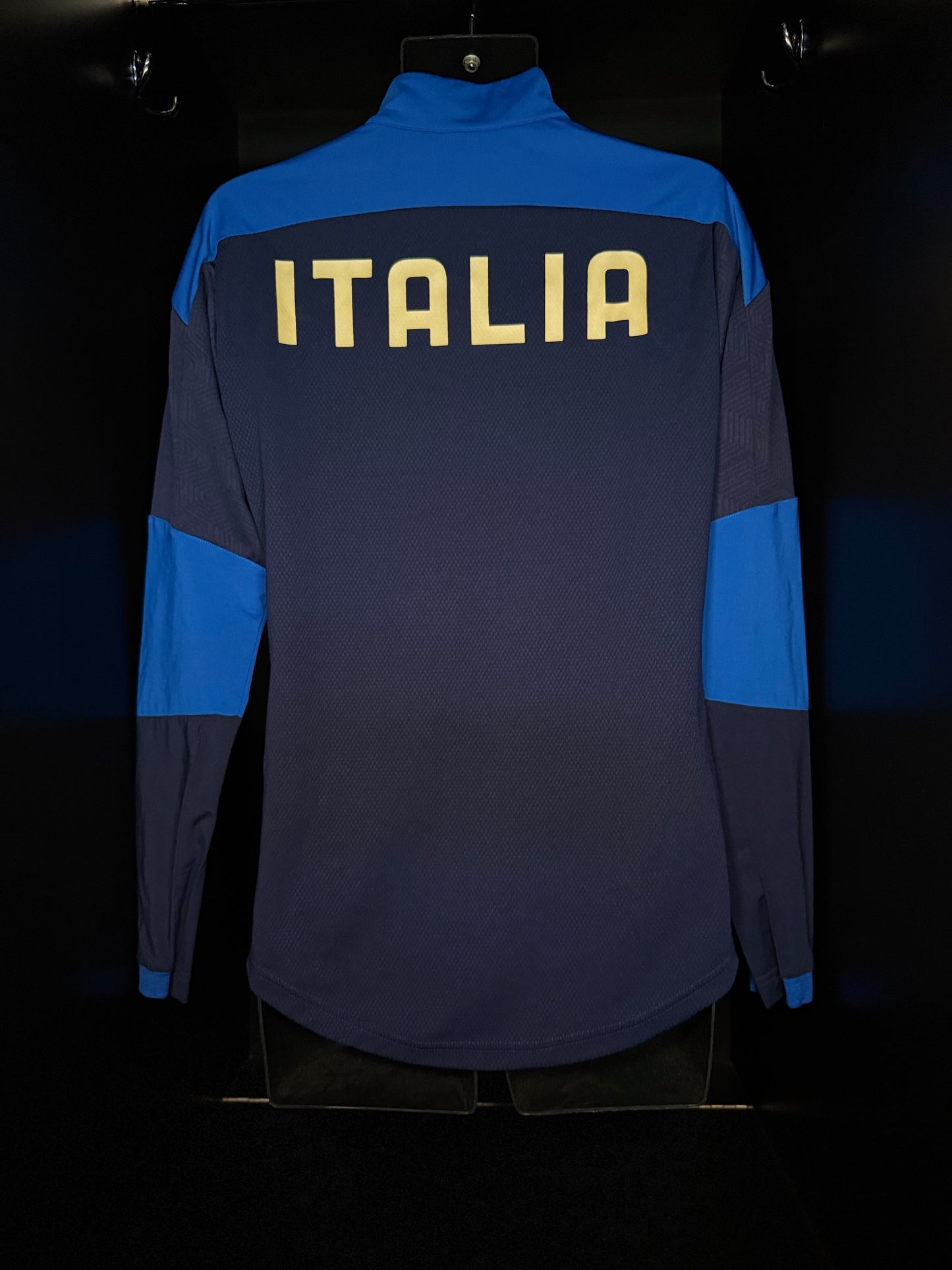 2020-2021 Italy 1/4 Zip TOP JACKET Soccer Puma Small Authentic