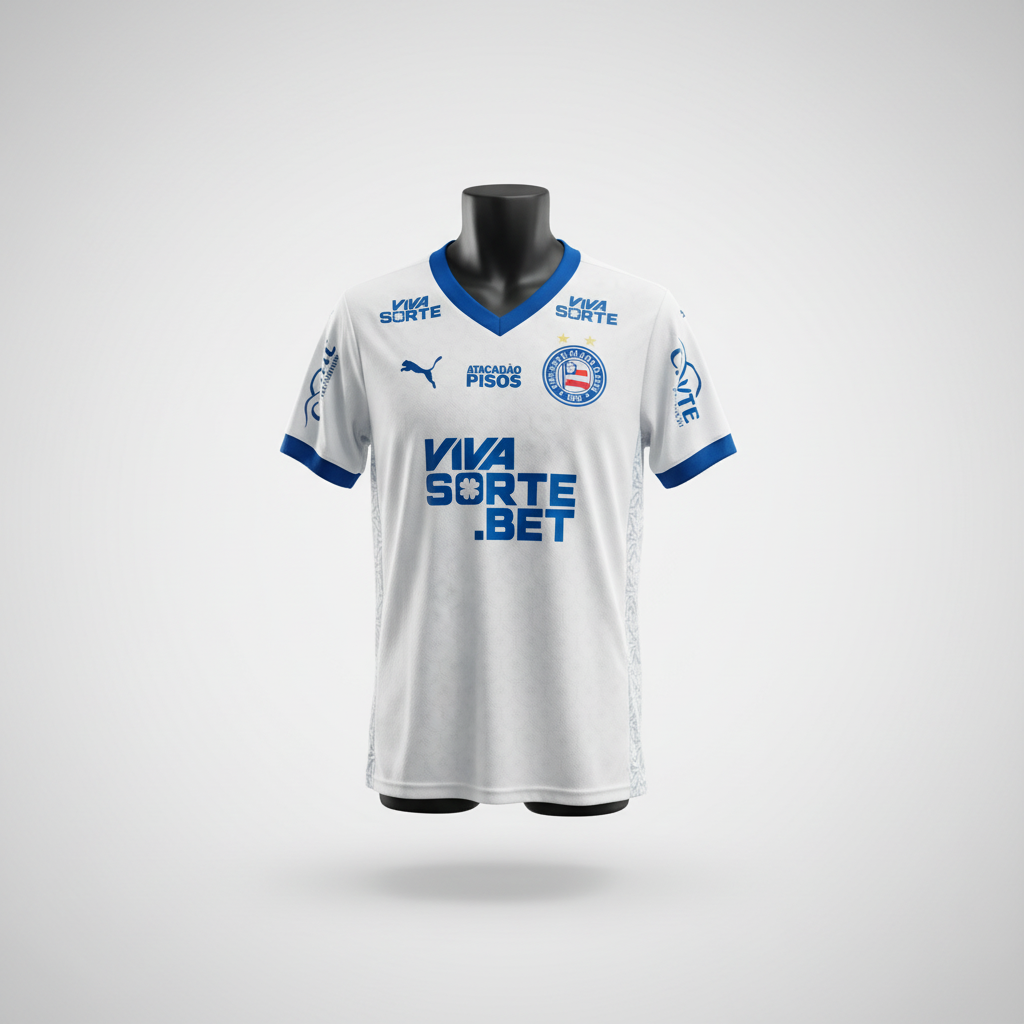 2025-2026 Esporte Clube Bahia E. Ribeiro HOME Kit Soccer Jersey Football Shirt Puma Medium Authentic