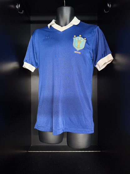 1990-1991 Brazil (CBF) AWAY Kit Soccer Topper Medium Authentic