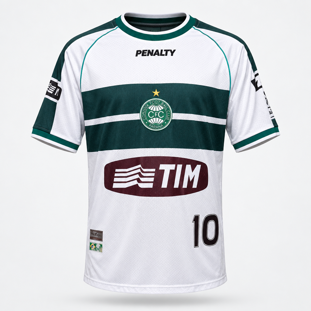 2001-2002 Coritiba HOME Kit Soccer Jersey Football Shirt Penalty Medium Authentic
