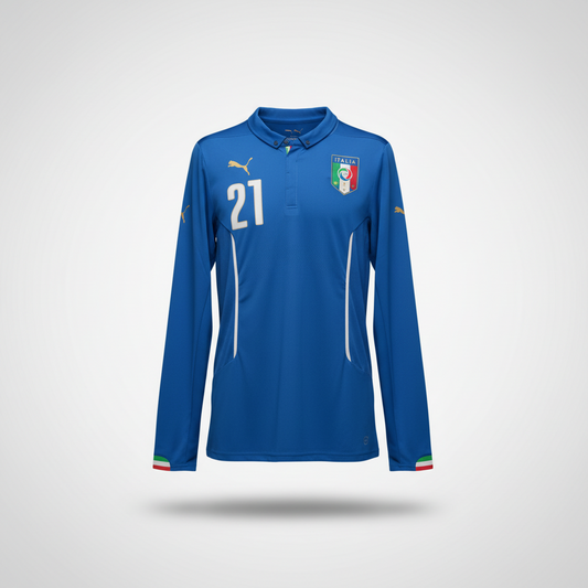2014-2015 Italy Pirlo HOME Kit Soccer Jersey Shirt Puma XXL Authentic