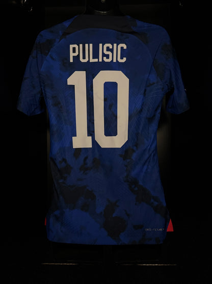 2022-2023 United States (USA) Pulisic AWAY Kit Soccer Jersey Shirt Nike Medium Authentic