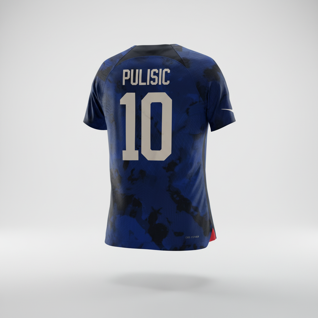 2022-2023 United States (USA) Pulisic AWAY Kit Soccer Jersey Shirt Nike Medium Authentic