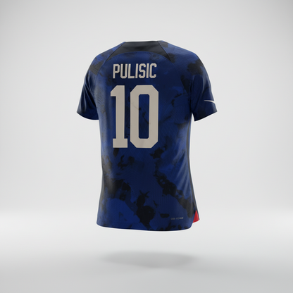 2022-2023 United States (USA) Pulisic AWAY Kit Soccer Jersey Shirt Nike Medium Authentic