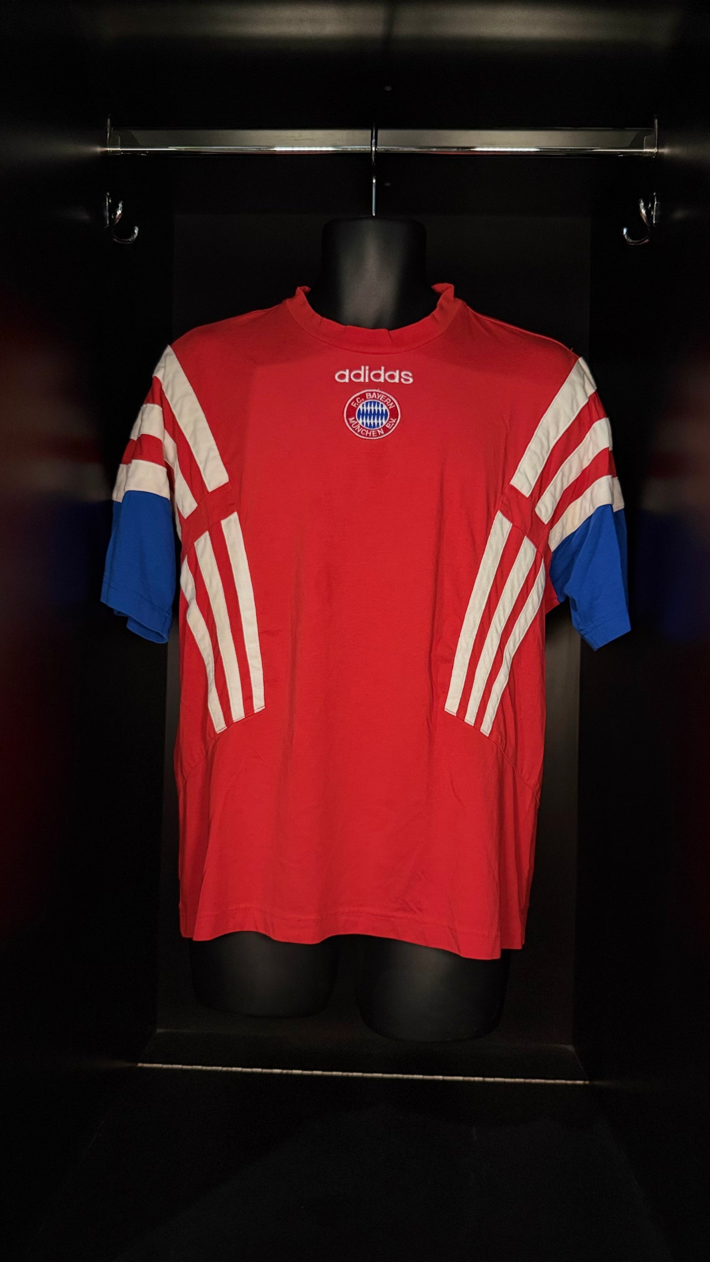 1995-1997 Bayern München TRAINING Kit Soccer Jersey Football Shirt adidas XL Authentic