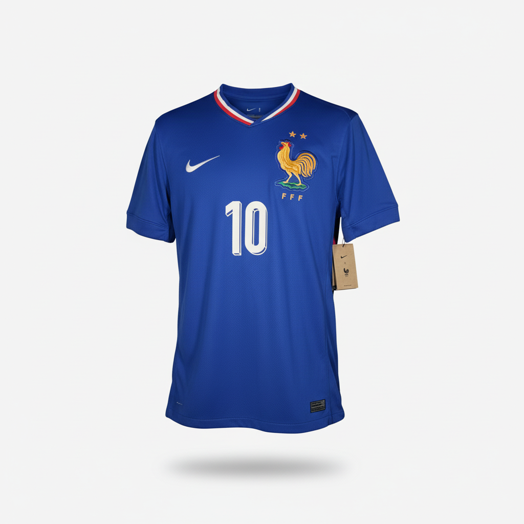 2024-2025 France Mbappe HOME Kit Soccer Jersey Shirt Nike Small Authentic