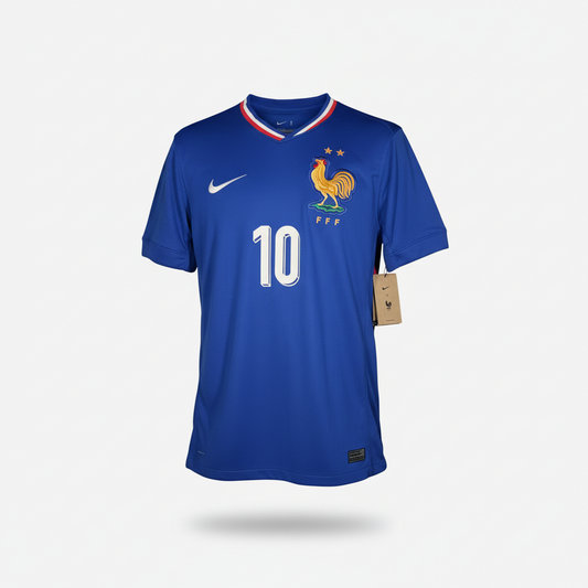 2024-2025 France Mbappe HOME Kit Soccer Jersey Shirt Nike Small Authentic
