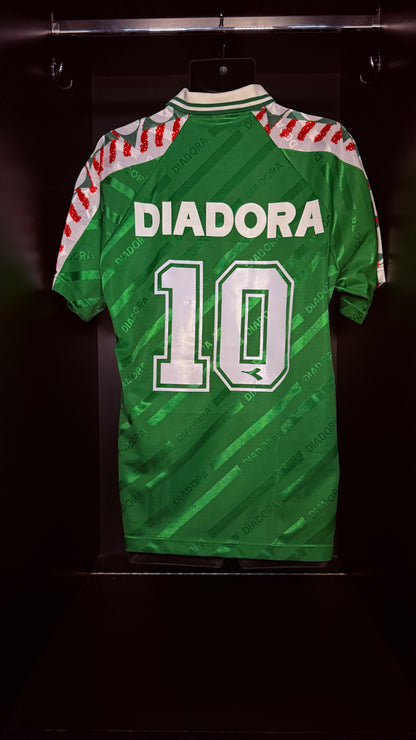 1997-1998 XV de Novembro AWAY Kit Soccer Jersey Football Shirt Diadora Large