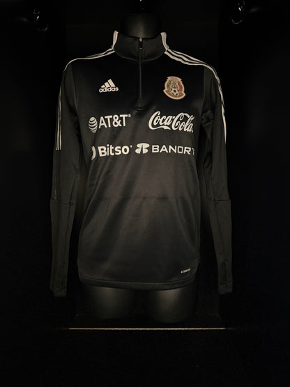 2021-2022 Mexico 1/4 ZIP TOP JACKET Soccer adidas Small Authentic