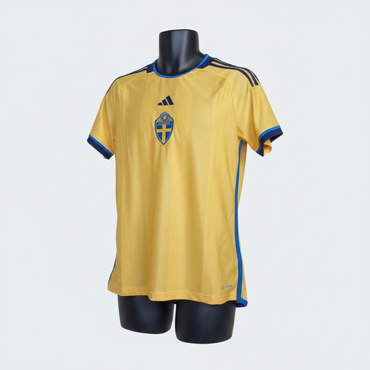 2022-2023 Sweden HOME Kit Soccer Jersey Shirt adidas Medium Authentic