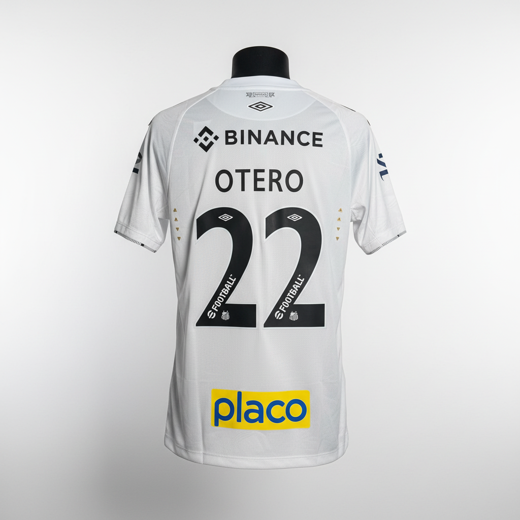 2024-2025 Santos Otero HOME Kit Soccer Jersey Football Shirt Umbro Medium Authentic