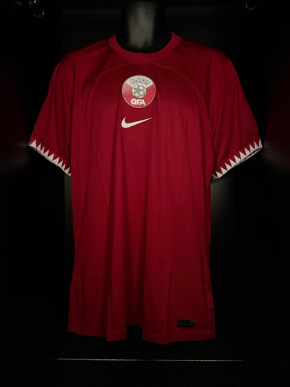 2022-2023 Qatar HOME Kit Soccer Jersey Shirt Nike XL Authentic