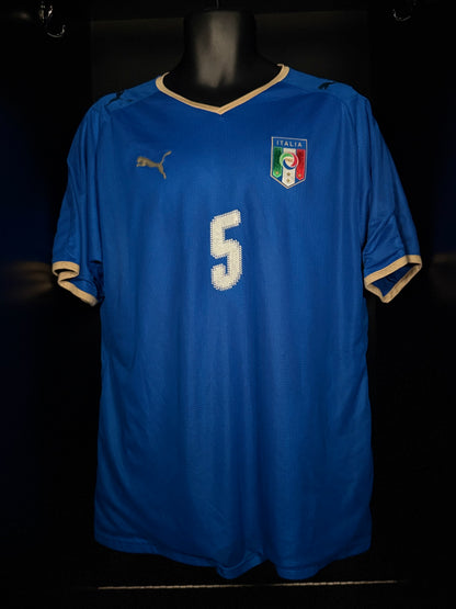 2008-2009 Italy Cannavaro HOME Kit Soccer Jersey Shirt Puma XL Authentic