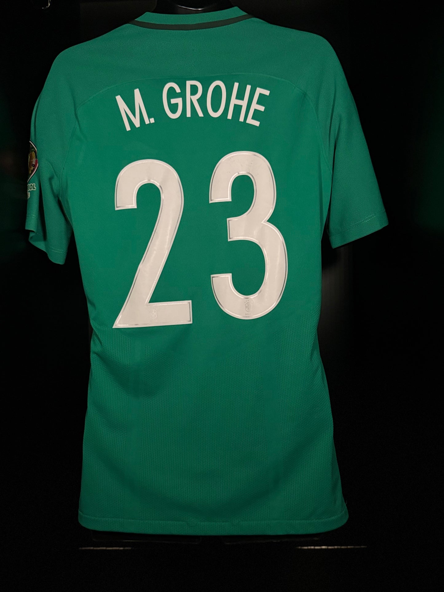 2016-2017 Brazil (CBF) M. Grohe GK Kit Soccer Jersey Shirt Nike Large Authentic