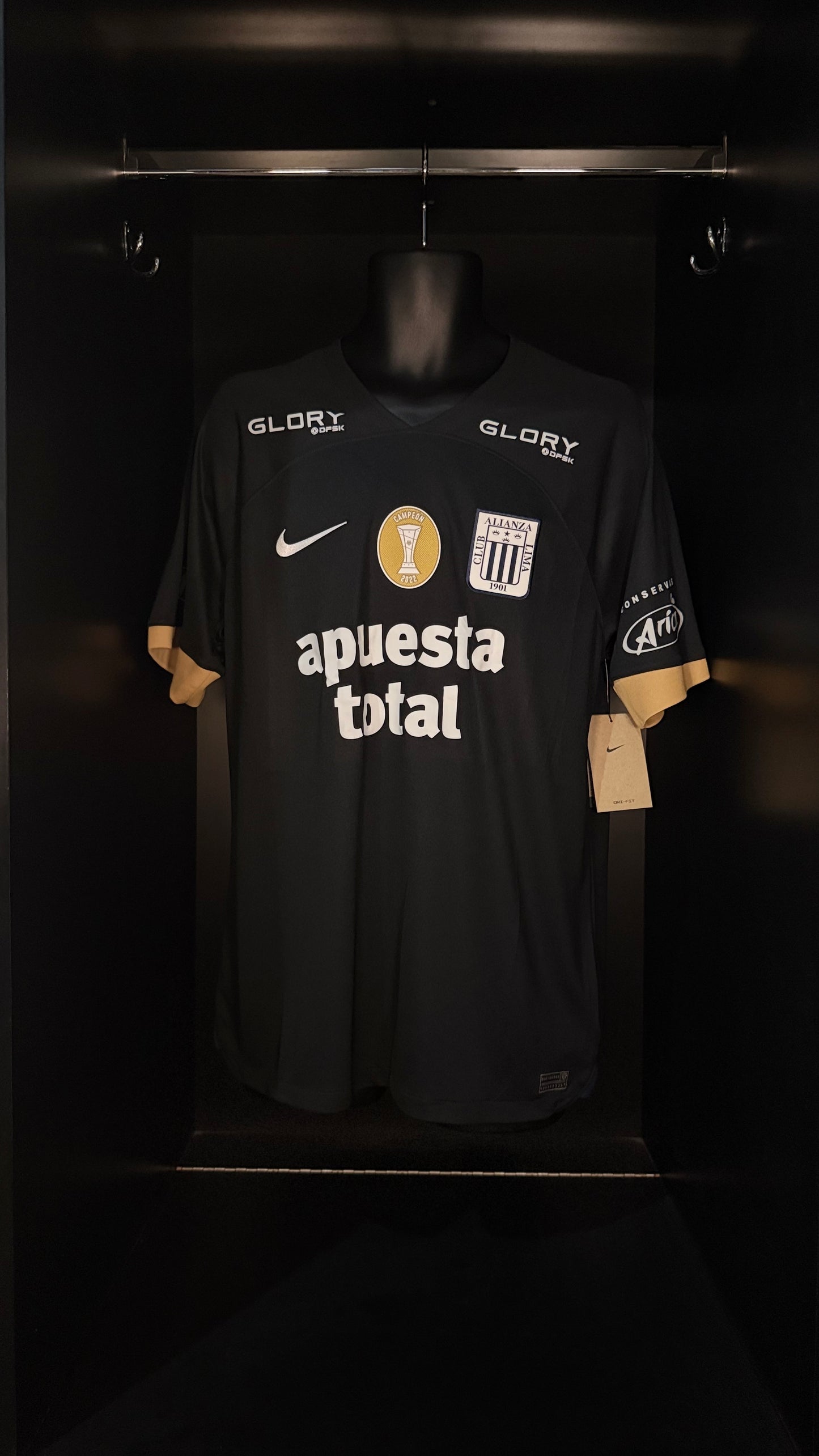 2023-2024 Alianza Lima Zambrano AWAY Kit Soccer Jersey Football Shirt Nike Large Authentic