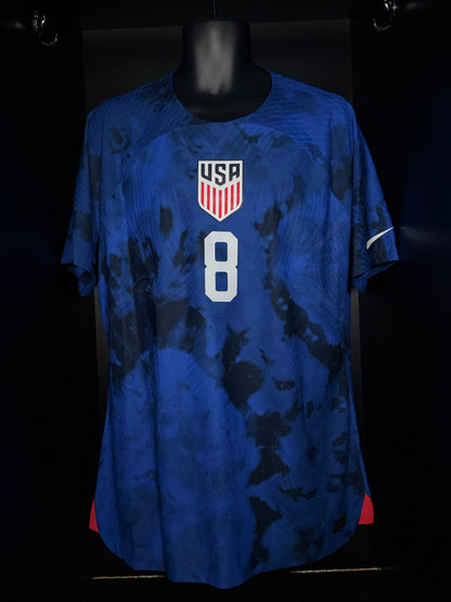 2022-2023 United States (USA) McKennie AWAY Kit Soccer Jersey Shirt Nike XL Authentic