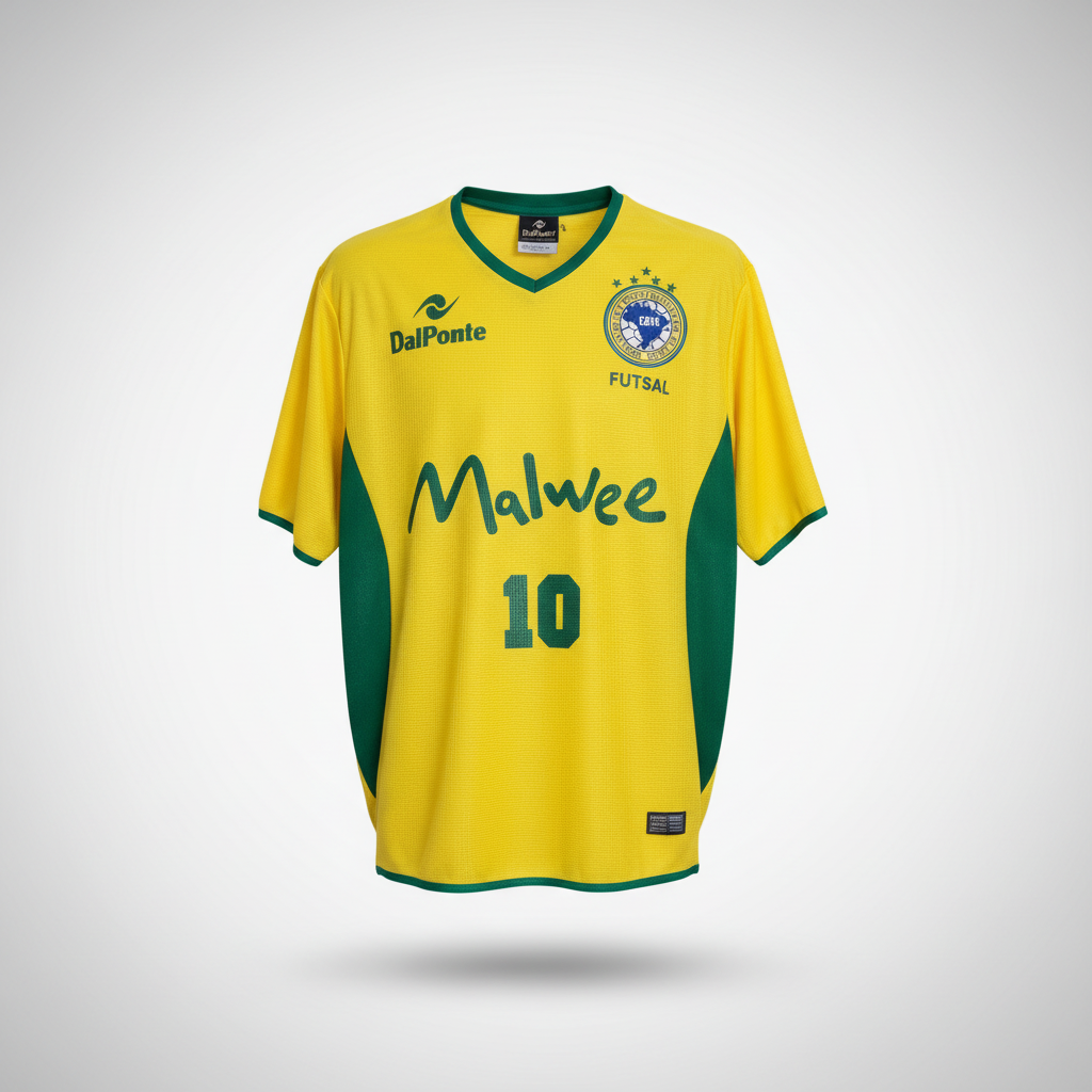 2003-2004 Brazil (Futsal) HOME Kit - Soccer Jersey Football Shirt Dal Ponte Large Authentic