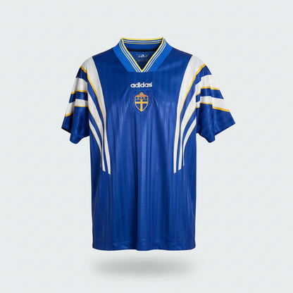 1996-1997 Sweden AWAY Kit Soccer Jersey Shirt adidas Large Authentic