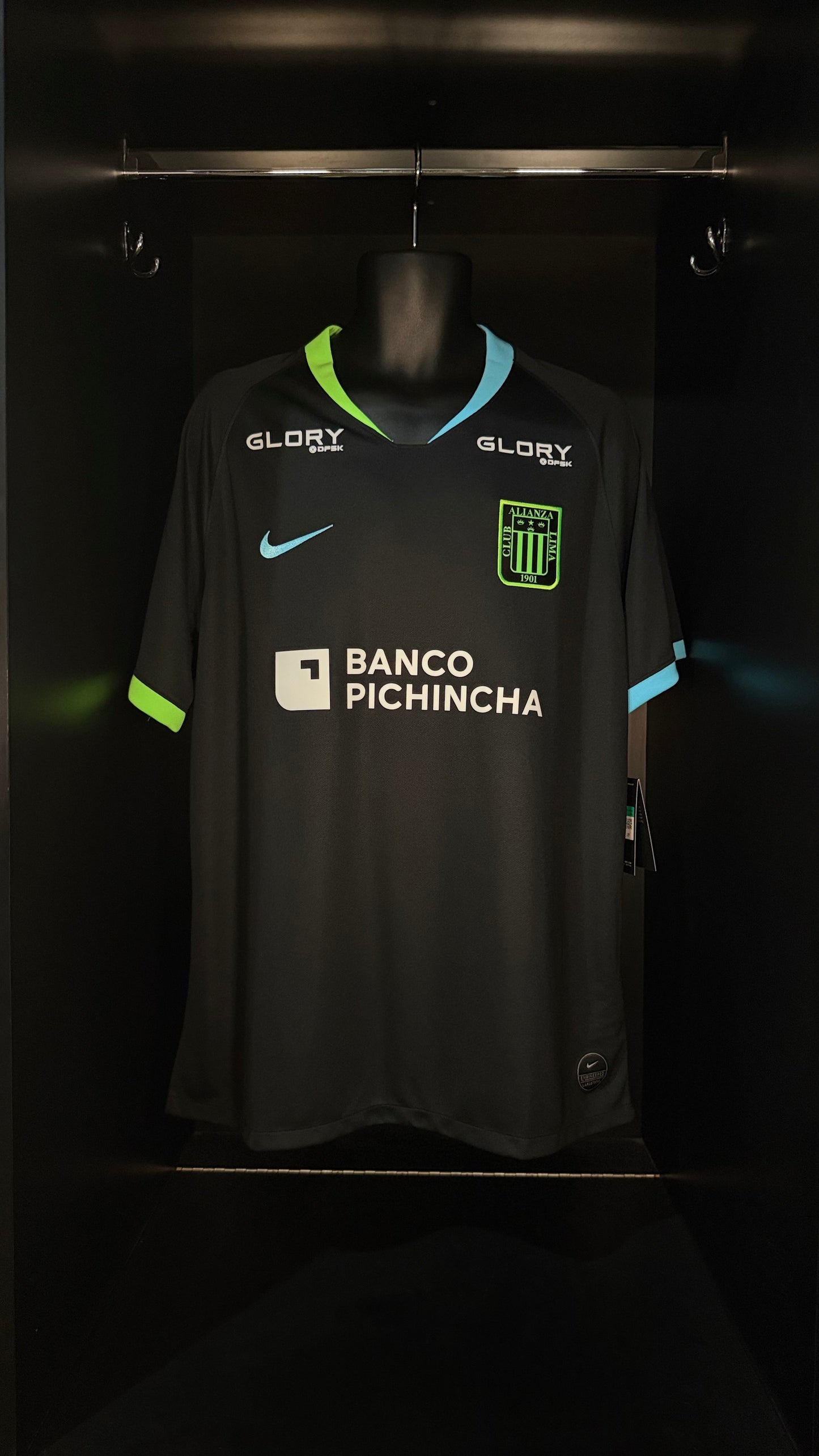 2020-2021 Alianza Lima Ascues AWAY Kit Soccer Jersey Football Shirt Nike XL Authentic