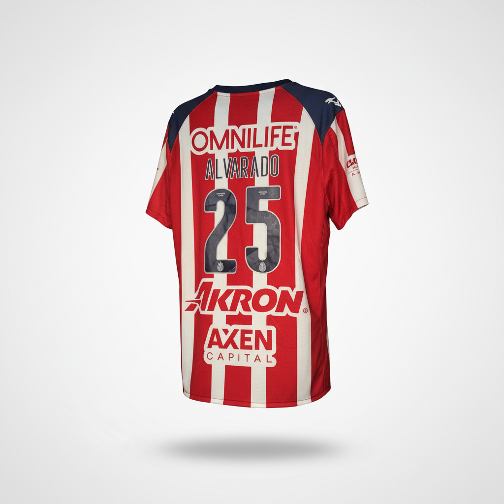 2025-2026 Chivas Guadalajara Alvarado HOME Kit Soccer Jersey Football Shirt Puma Large Authentic