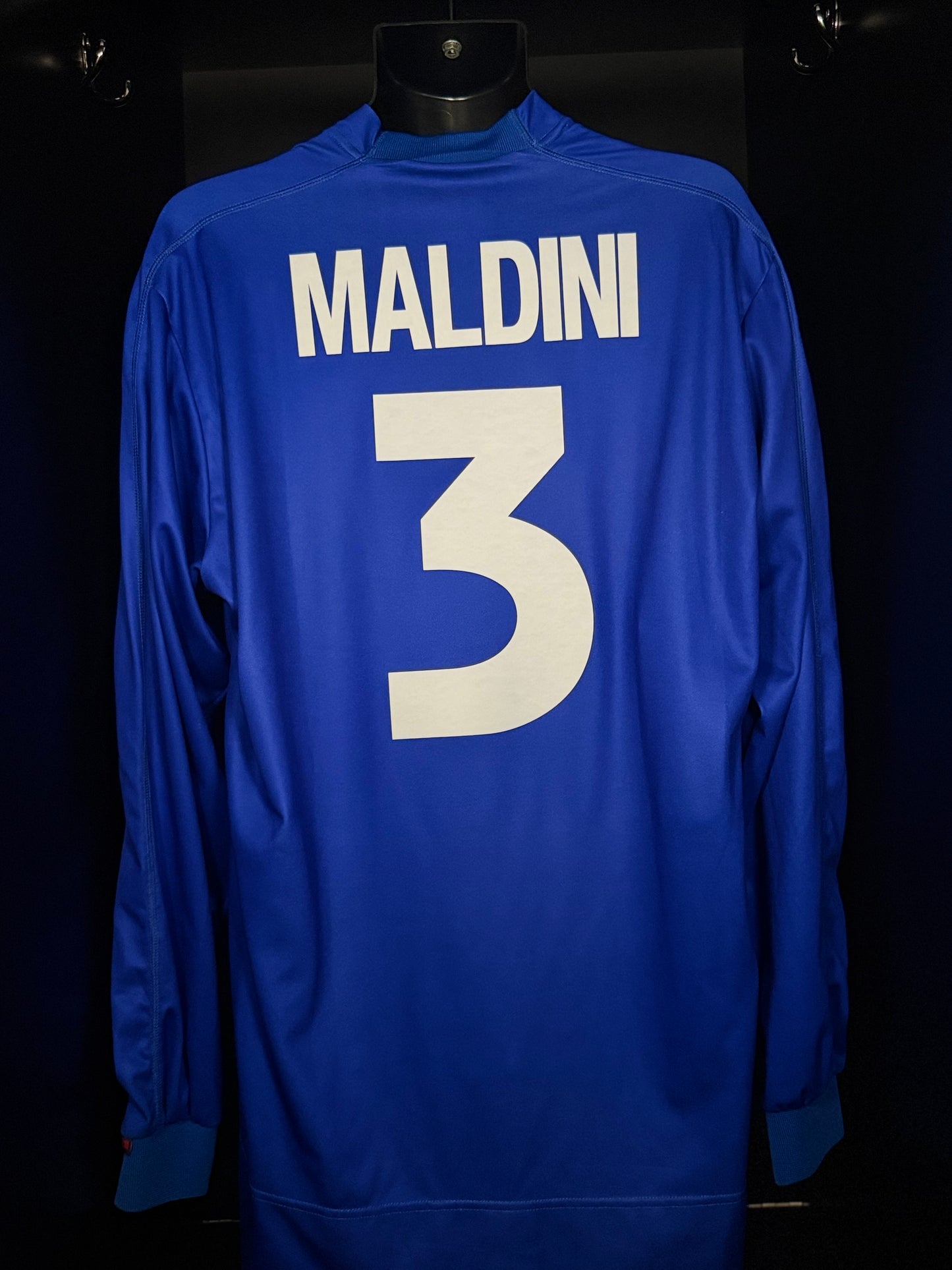 1999-2000 Italy Maldini HOME Kit Soccer Jersey Shirt Kappa XL Authentic